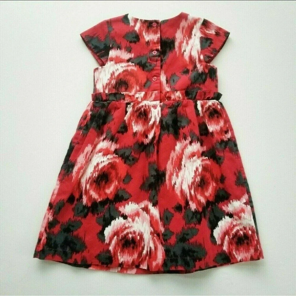 NWT Baby Gap Red Rose Holiday Dress - Girls 5 Year